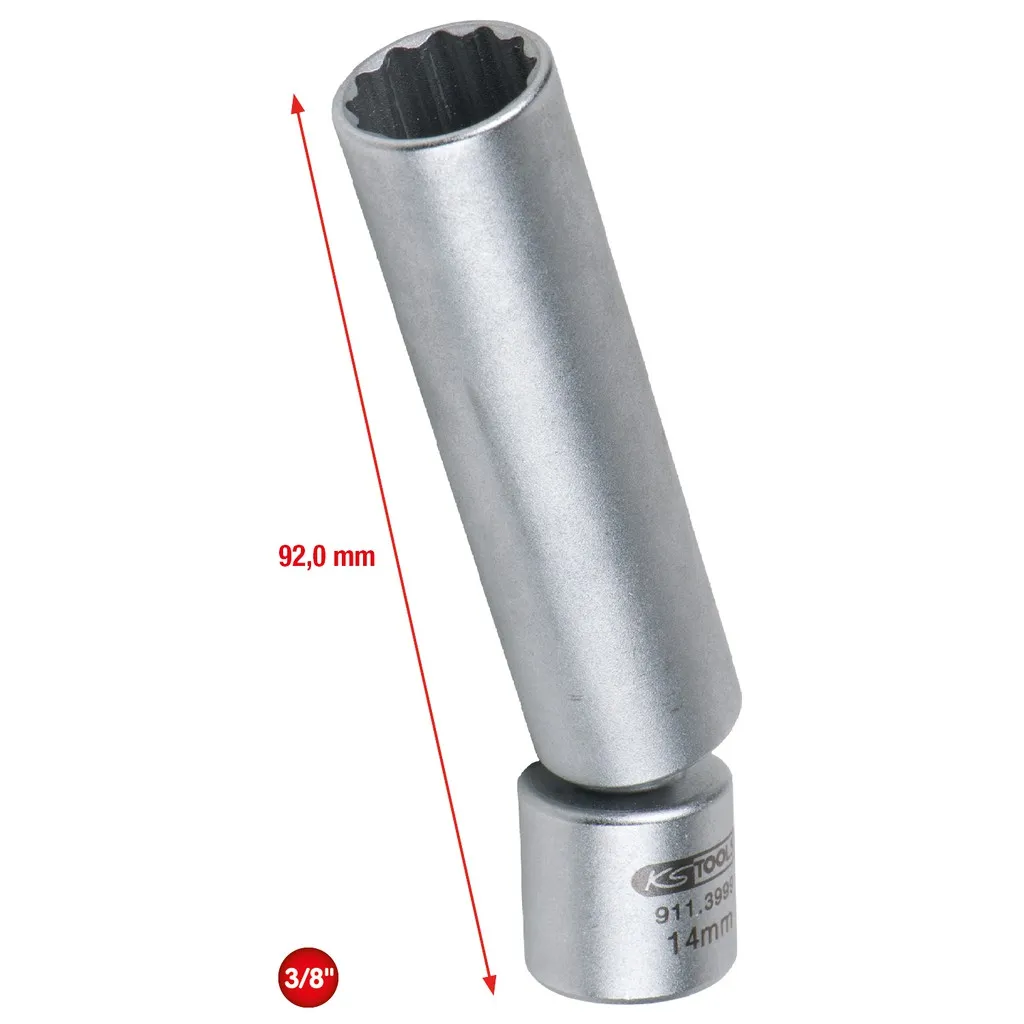 3/8" SPECIALE BOUGIEDOP VOOR BMW MET SCHARNIER, 14 MM