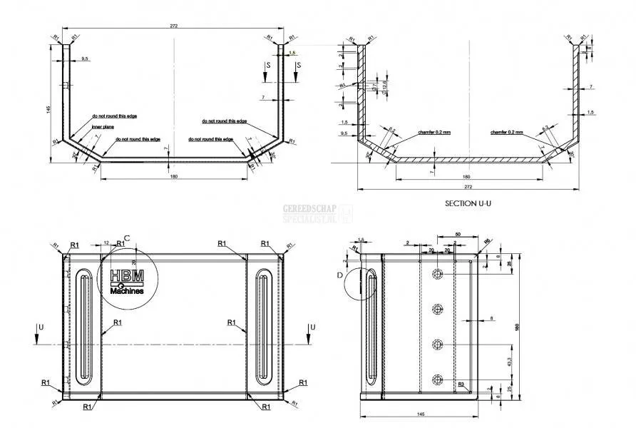 ARBO / CE beschermkap voor boormachine / freesmachine