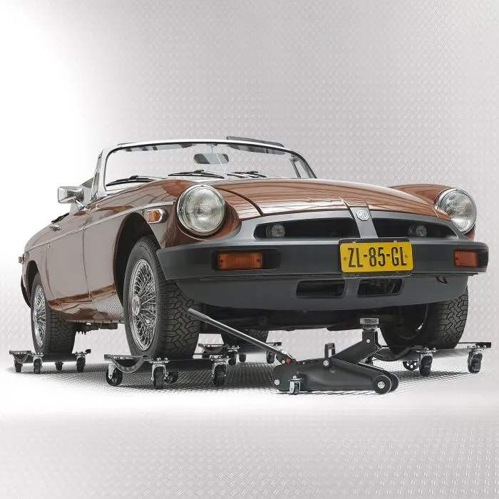 Automover set van 4 stuks en krik