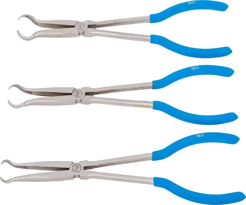 BGS 70970 Bougie tangen set | met ronde kop | 3 stuks