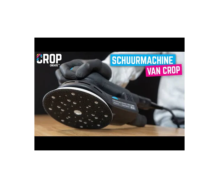 CROP EXCENTRISCHE SCHUURMACHINE MET STOFAFZUIGING 150MM  8MM