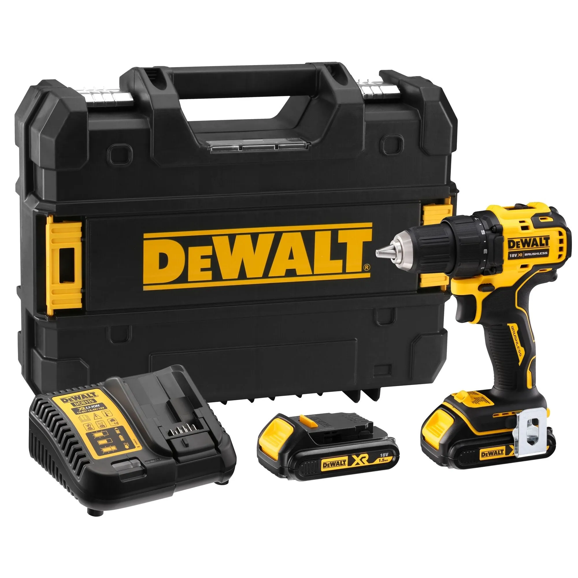 DEWALT DCD708S2TQW 18V XR COMPACTE SCHROEF/BOORMACHINE
