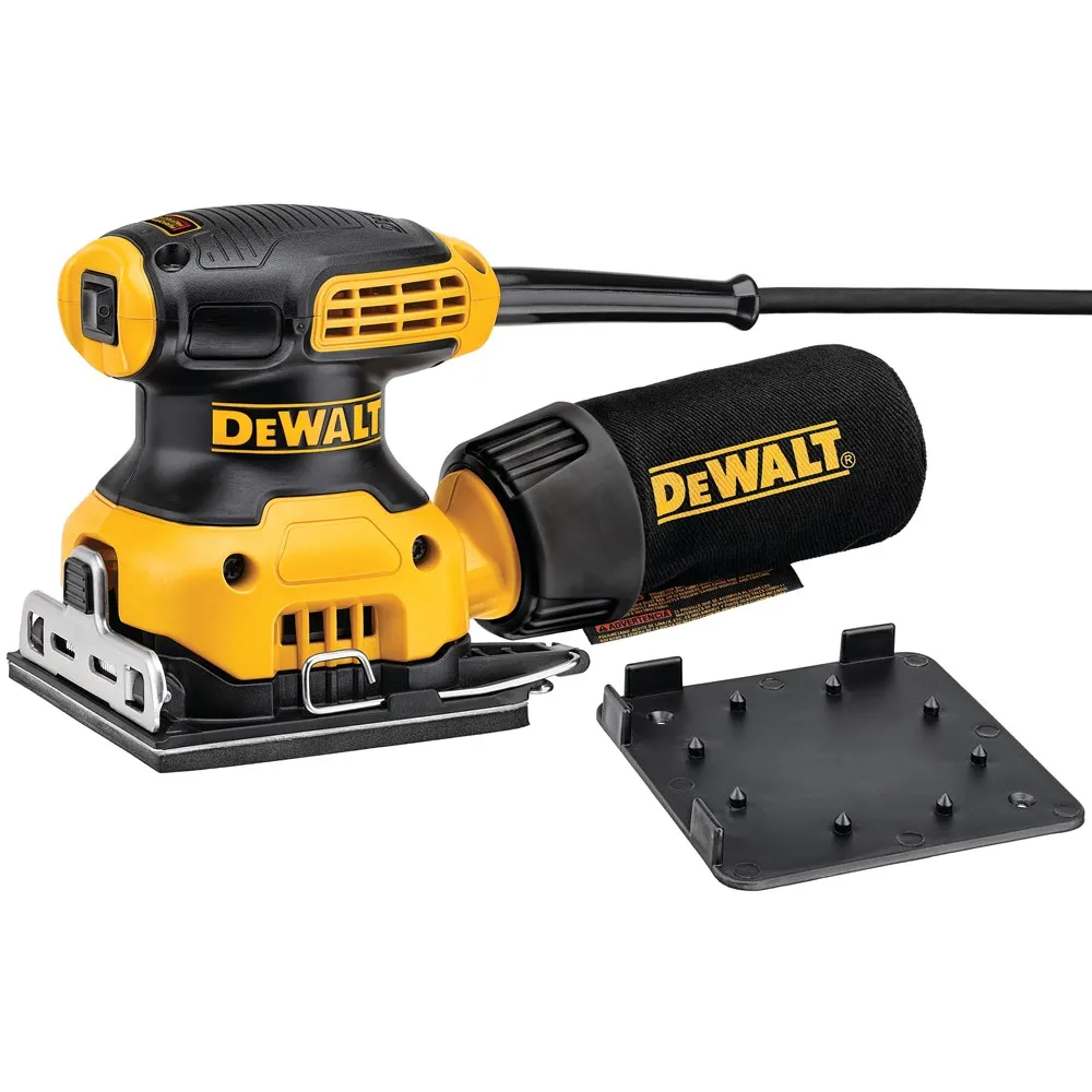 DEWALT VLAKSCHUURMACHINE DWE6411QS 230W 1/4INCH VEL LAGE VIBRATIE