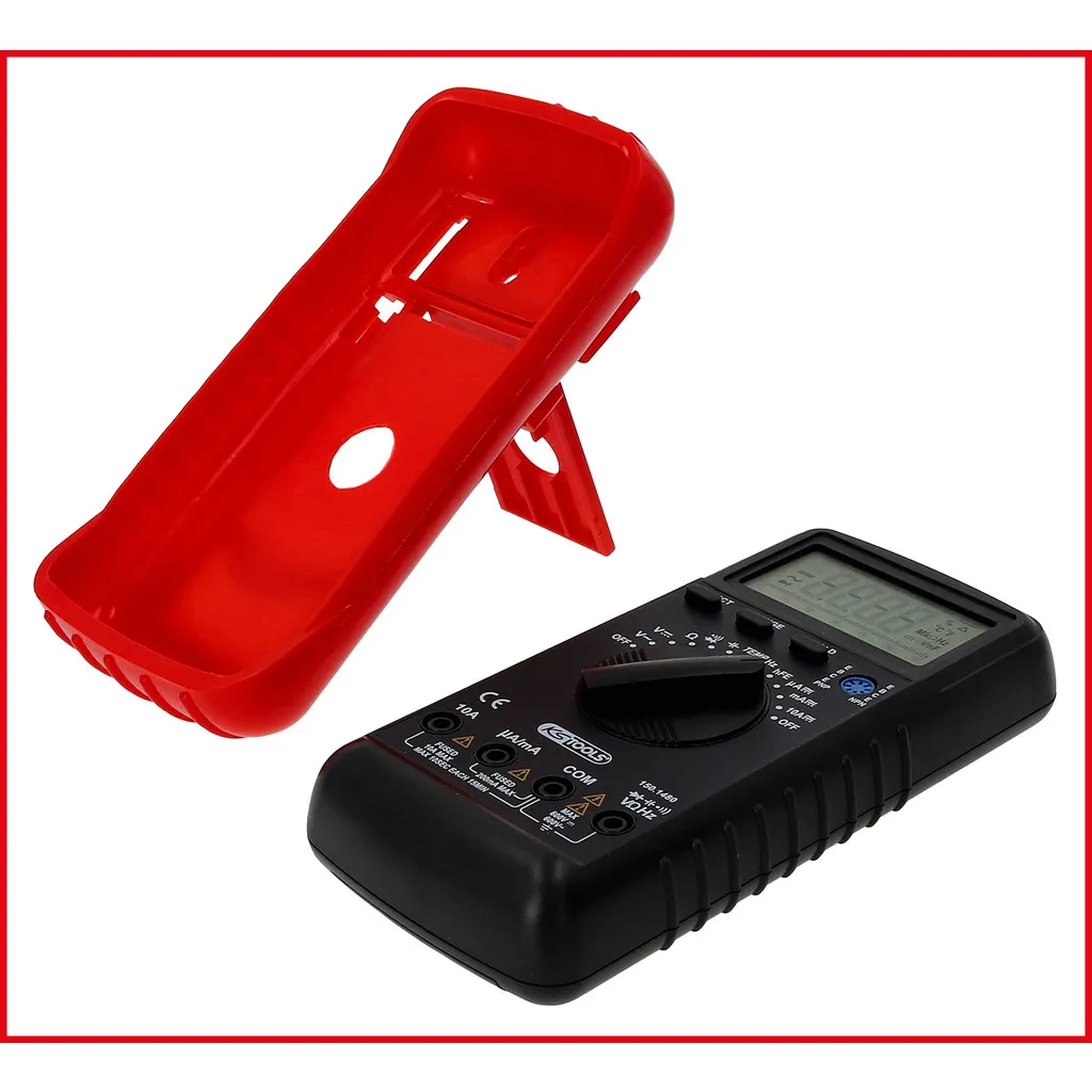 digitale multimeter inclusief testpennen en krokodillenklemmen