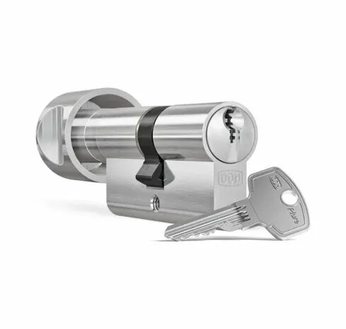 DOM DUBBELE KNOPCILINDER K6 333PLURA NIKKEL SKG** 45/K30MM MET 3 SLEUTELS