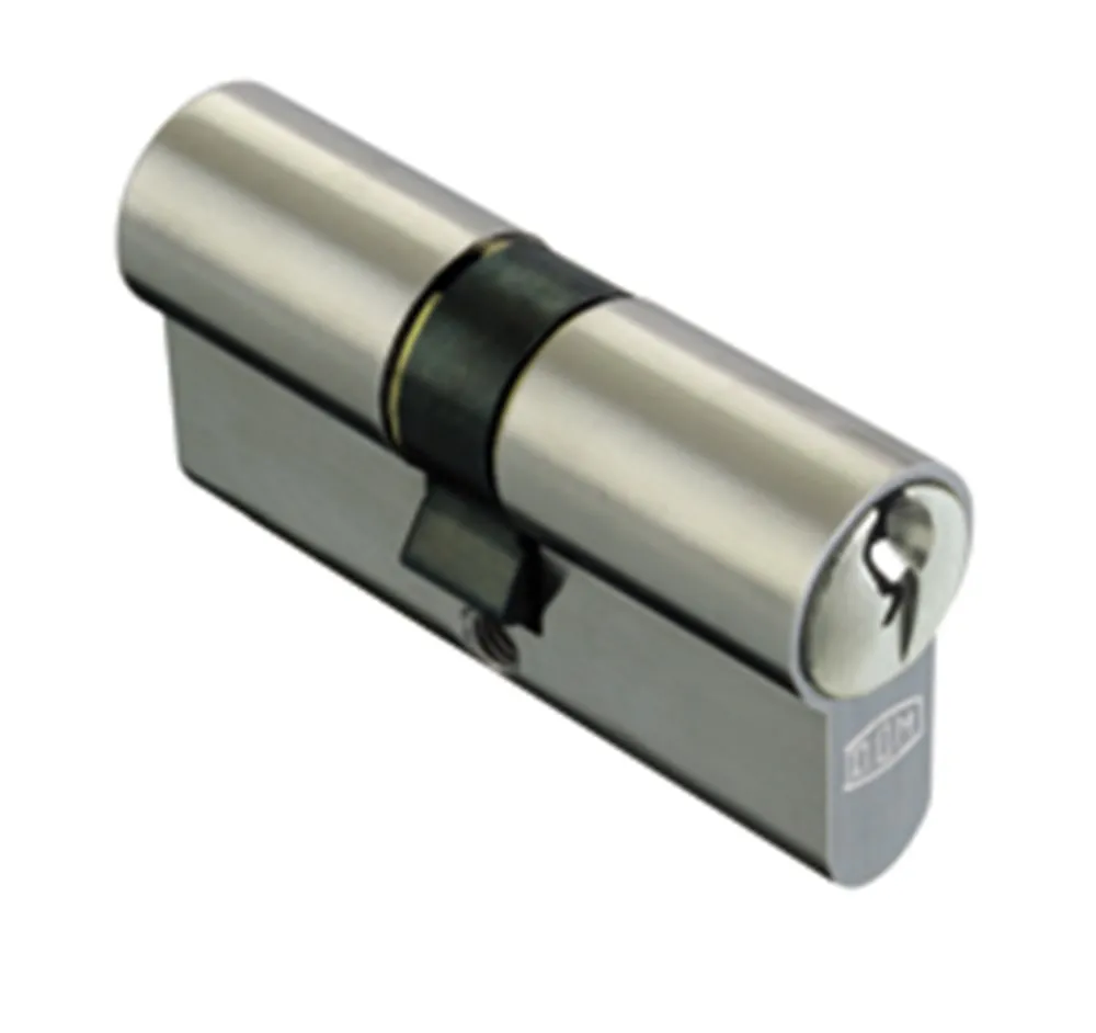 DOM DUBBELE PROFIELCILINDER 333PLURA NIKKEL SKG** 30/30MM MET 3 SLEUTELS GELIJKSLUITEND
