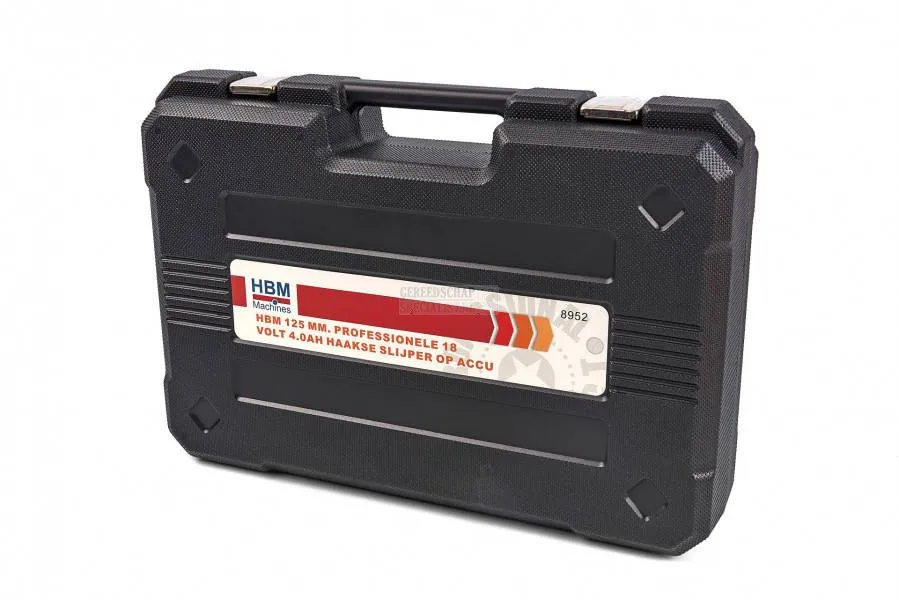 Haakse slijper PROFI 18 Volt 4,0 Ah 125 mm (2 accu's)