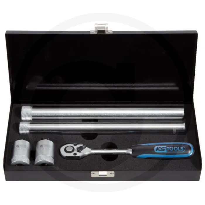 KS TOOLS 3/8"BOUGIEMOMENTSLEUTELSET,5DLG. 18/24 NM, MAGNETISCH, STABIELE KOFFER