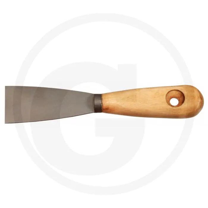 KS TOOLS TITANIUM+ PLAMUURMES, 210 MM  TITANIUM, VONKVRIJ, HOUTEN GREEP