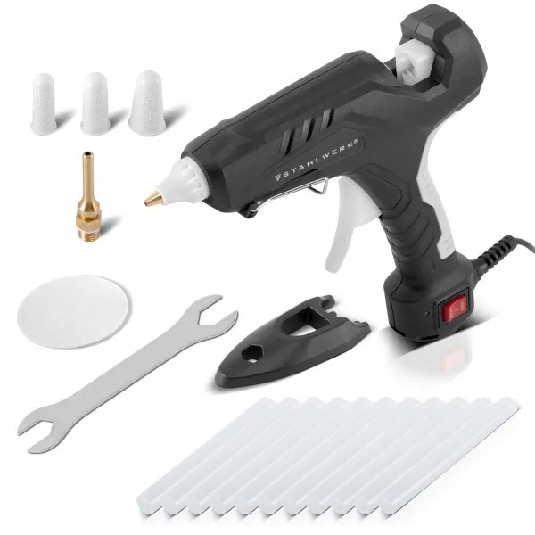 STAHLWERK LIJMPISTOOL HKP100DT ST PROFESSIONEEL LIJMPISTOOL / HETE LIJM / SMELTLIJMPISTOOL MET TERUGSLAGKLEP EN 100 WATT VOOR 1