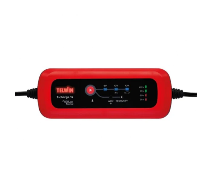 TELWIN TCHARGE 12 PROFESSIONELE INVERTER DRUPPELLADER / ACCULADER 12V