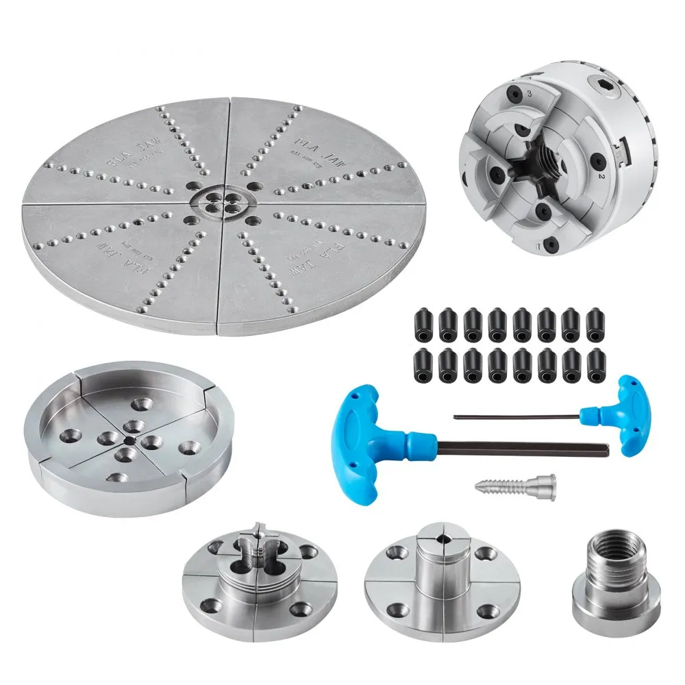 VEVOR KP965 KLAUWPLAAT 5 SOORTEN BEKKEN φ96MM KLAUWPLAAT GEMAAKT VAN 45# KLEMBEREIK 3270MM KLAUWPLAAT BINNENDRAAD M33 X 3,5 TPI