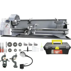 VEVOR metaaldraaibank 211x750mm draaibank metaal 50-2500rpm tafeldraaibank tafeldraaibank 750W 14x metrisch (van 0,3 tot 3 mm) 1